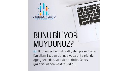 Bilgisayar Fanınız Neden Sürekli Çalışıyor? İşte Nedeni ve Çözümü