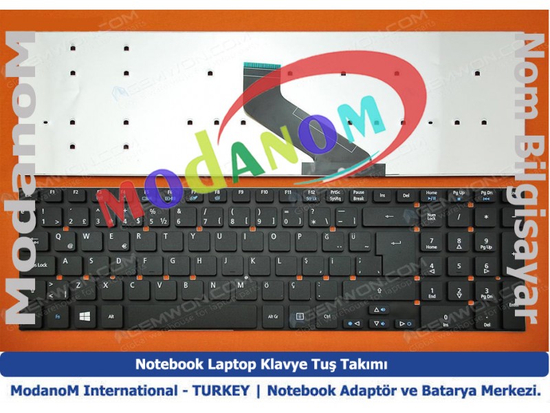 V121702FS1 Klavye Türkçe Siyah