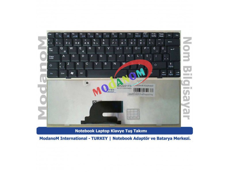 CASPER TA-009 TA009 UW1 UW2 Klavye Türkçe Siyah