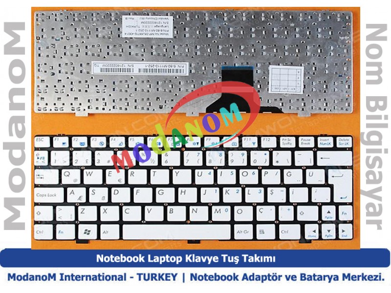 0711000000074 Klavye Beyaz Türkçe