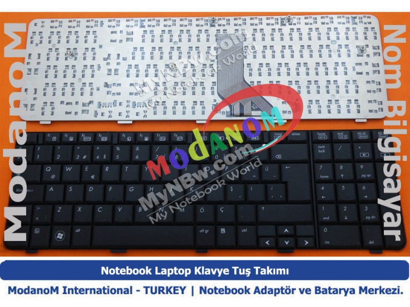 0P7A Klavye Türkçe Siyah 532809-001 Klavye Türkçe Siyah