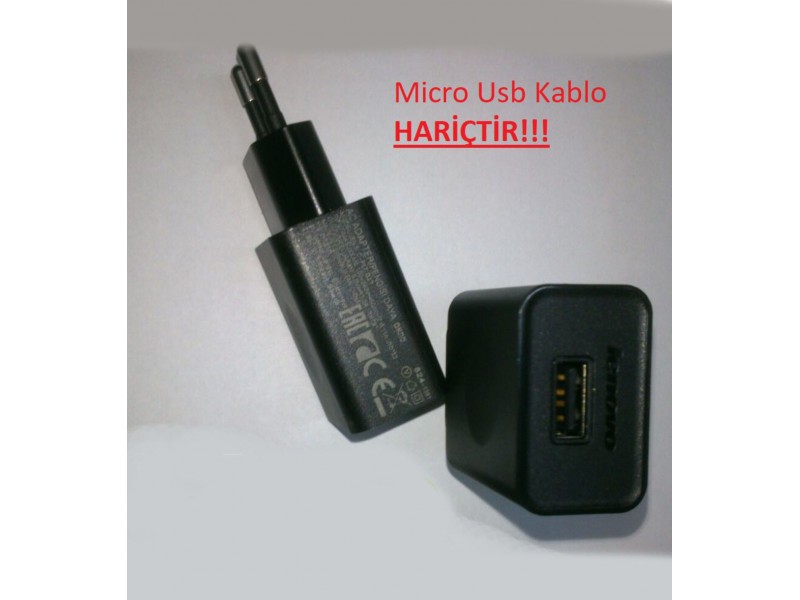 Lenovo 5V 1A Tablet Micro USB Adaptör Şarj Orijinal