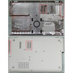 Toshiba Dynabook Satellite L50-A L55-A Notebook Alt Kasa - Beyaz - Ver.1