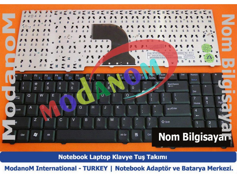04GNJ61KTU00 Klavye Türkçe Siyah