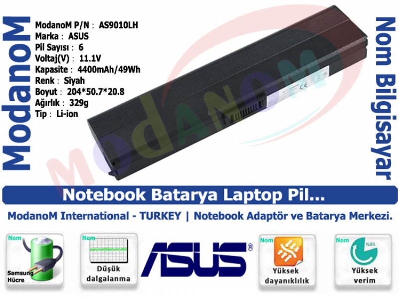 Asus A31-F9 A32-F9 F9 F9Dc F9E F9F F9J F9S F9Sg Pro60 Batarya Laptop Pil