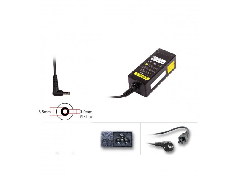 19V 2.1A 5.5x3.0 mm Samsung Notebook Adaptör Laptop Şarj